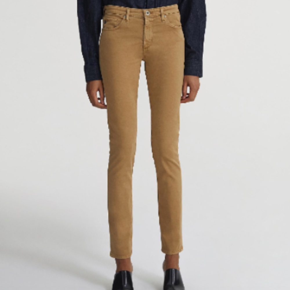 Women's Tan Corduroy Adriano Goldschmied Jeans